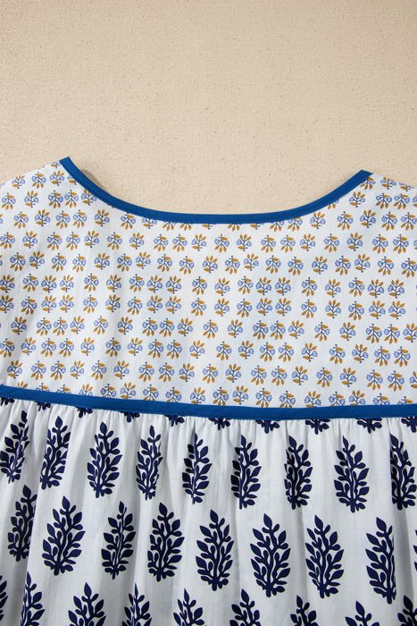 Cherish Sleeve Patchwork PLUS Blouse
