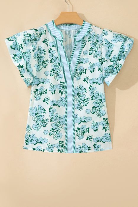 Christy Flutter Sleeve Blouse