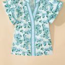  Christy Flutter Sleeve Blouse