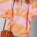  Claire Half Zip Oversize Sweater
