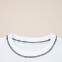  Clare Contrast Stitching Oversize Sweatshirt