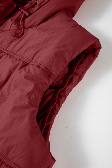 Clare Side Hooded Puffer Vest