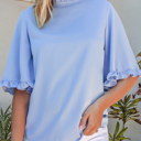  Cleo Bell Sleeve Loose Blouse
