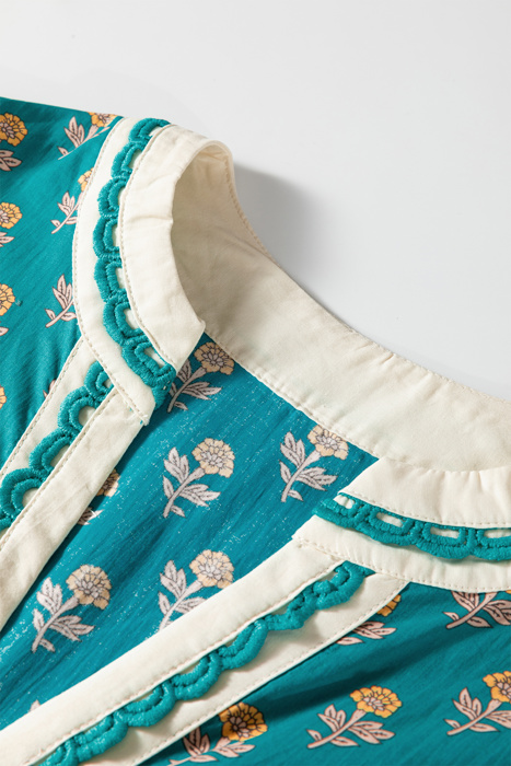Clover Short Sleeve Floral Dress