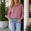  Colette Fushia Zipped Pullover