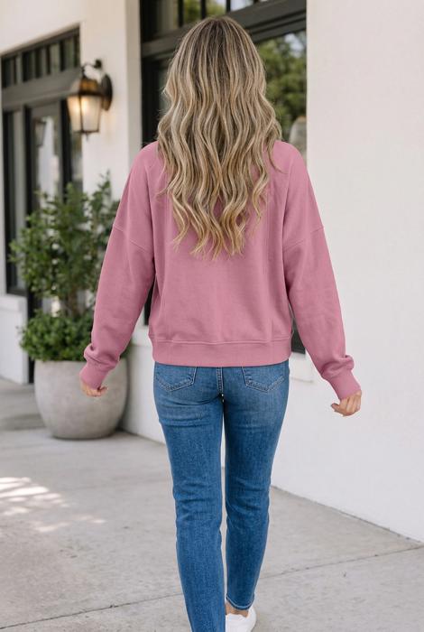 Colette Fushia Zipped Pullover