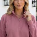  Colette Fushia Zipped Pullover