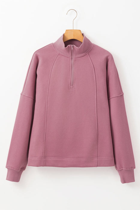 Colette Fushia Zipped Pullover