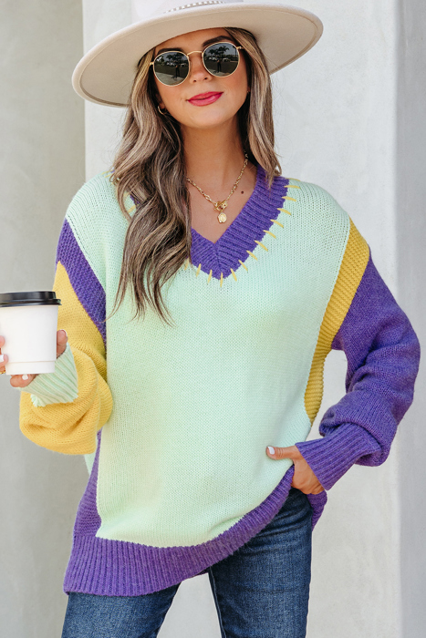 Colette Knitted Drop Shoulder Sweater