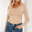 Red Dahlia Small Collins Sleeve T Shirt Long Sleeve Top
