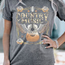  COUNTRY MUSIC Guitar Tee