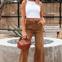  Courtney Cropped High Rise Wide Leg Jeans
