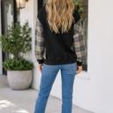  Cynthiah Sleeve Drawstring Hooded Sweatshirt