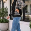  Cynthiah Sleeve Drawstring Hooded Sweatshirt
