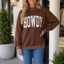 Brown XL Cynthiya High Western Baggy Pullover