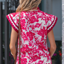  Dahlia Detail Flutter Sleeve Blouse
