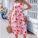  Dahlia Straps High Waist Dress