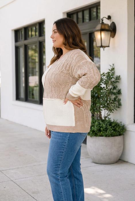 Dakota Loose Fit Sweater Long Sleeve PLUS Top