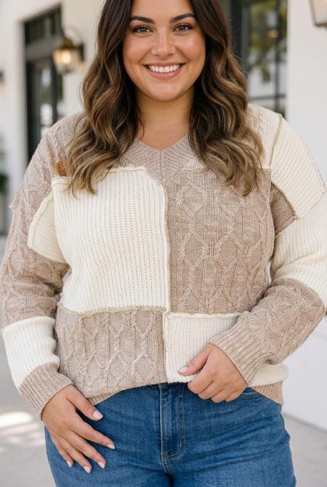Dakota Loose Fit Sweater Long Sleeve PLUS Top