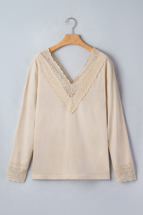 Dakota Patchwork Pullover top Long Sleeve Top