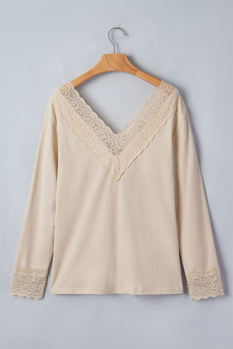 Dakota Patchwork Pullover top Long Sleeve Top