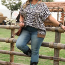  Dakota Plus Size Leopard Loose Top