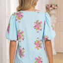  Dalia Detail Bubble Sleeve Blouse