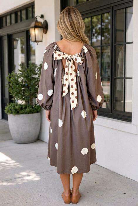 Danah Long Sleeve Midi Dress
