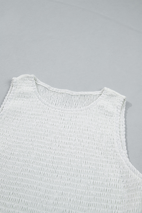 Danielle Smocked Lace Peplum Top