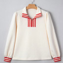  Danna Zipped Collar Pullover Top