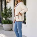  Dannia Tie Front Loose Sweater