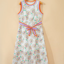  Daphne Belted Sleeveless Maxi Dress