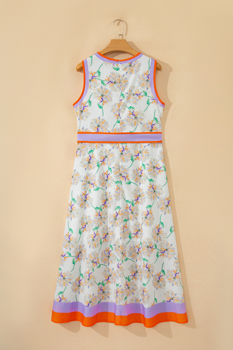 Daphne Belted Sleeveless Maxi Dress