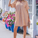  Darcy Cuffs Shift Mini Dress