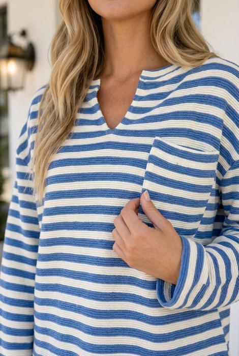 Deanna Chest Back Notched Top