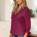  Deborah Flounced Bracelet Sleeve Blouse