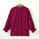  Deborah Flounced Bracelet Sleeve Blouse