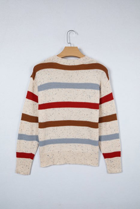 Delaneee Heathered Knit Sweater
