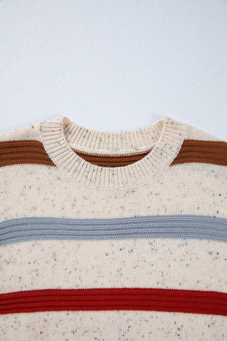 Delaneee Heathered Knit Sweater