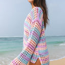  Della Open Knit Sweater Beach Cover Up