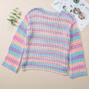  Della Open Knit Sweater Beach Cover Up