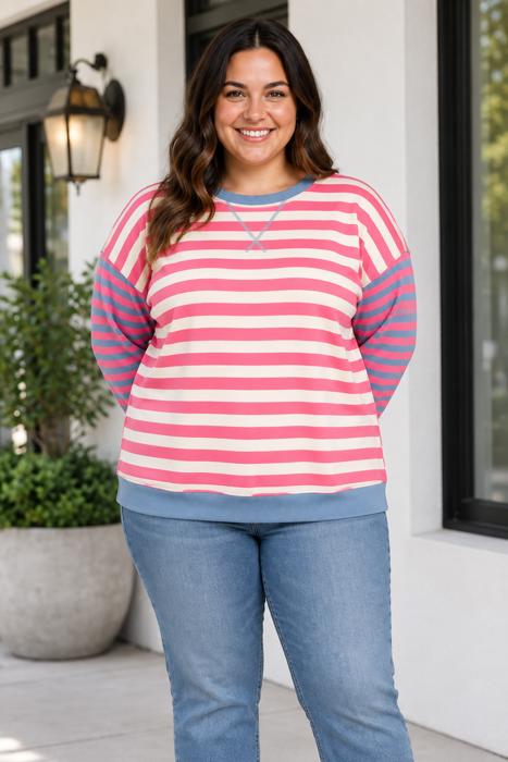Dena Sleeve Shift Tunic PLUS Sweatshirt