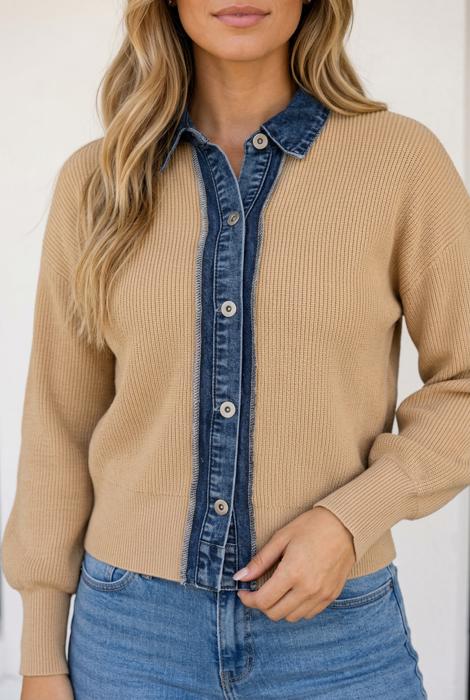 Desiree Long Sleeve Cardigan Long Sleeve Top