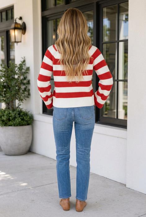 Destinee Sleeve Shift Sweater Long Sleeve Top