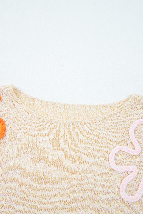 Destiny Colorblock Cuffed Loose Sweater