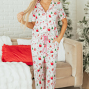 Pink XL Destiny Print Short Sleeve PJ Set