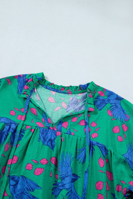 Diane Half Sleeve Shift Blouse