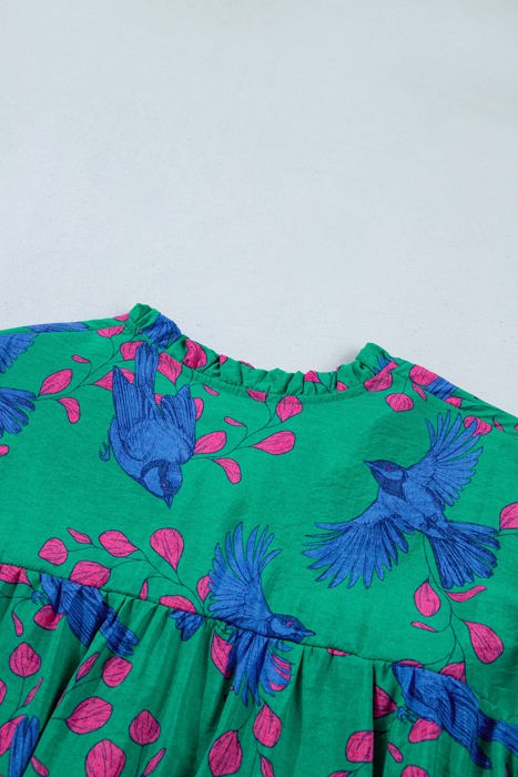 Diane Half Sleeve Shift Blouse