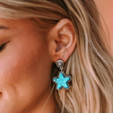Green Drew antique Studded Western Earrings