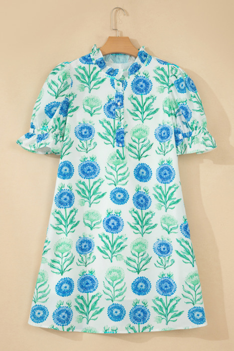 Dulce Frilly Short Sleeve Dress